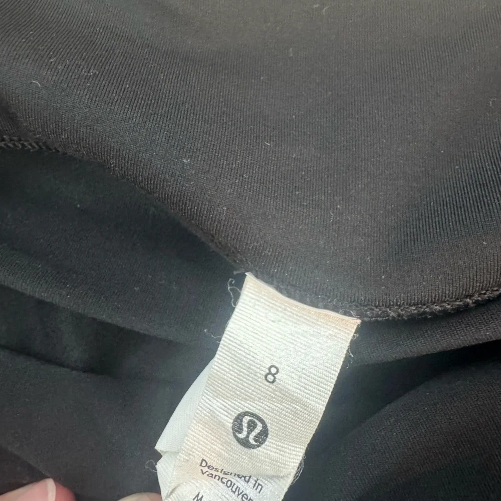lululemon athletica Black Pleated Skater Tennis Skirt